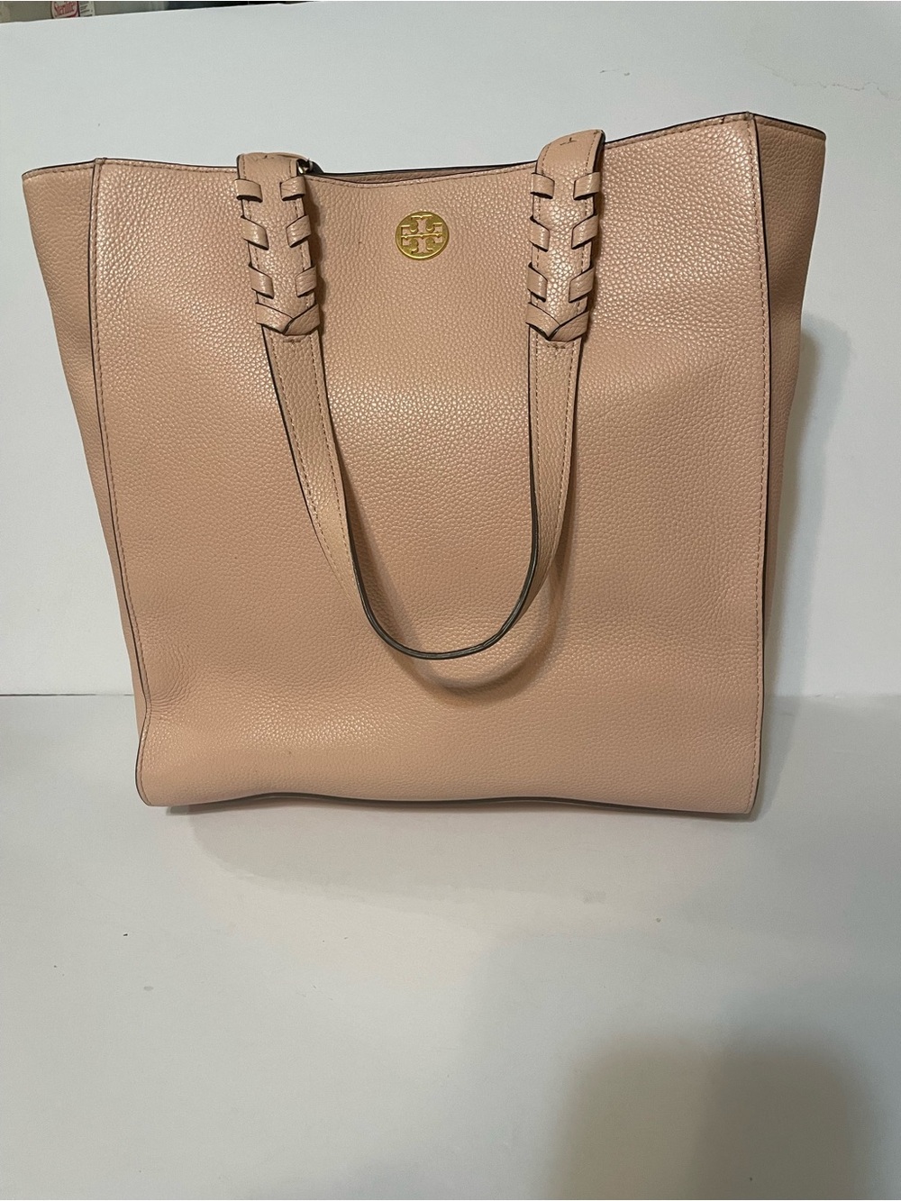Tory Burch Blush Pink Pebbled Leather Tote